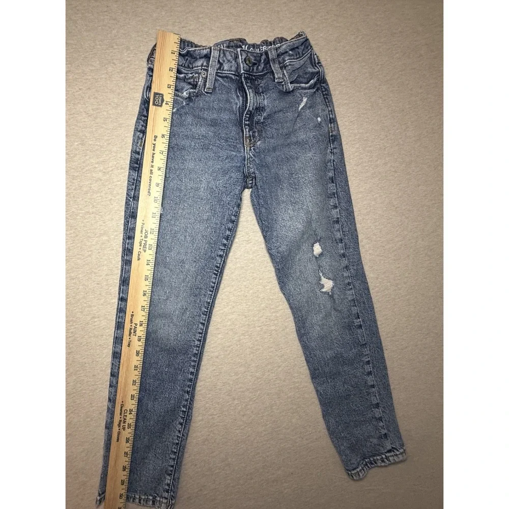 GAP Kids. Blue jeans. girl size 10. distressed straight leg.